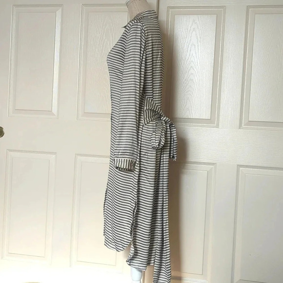 Ted Baker Sandre Striped Viscose button Shirt Dress - Picture 4 of 11